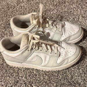 Nike Light Gray and White Athletic Shoes